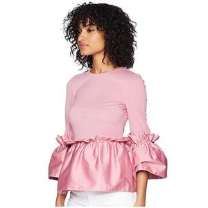 Ted Baker pleated waist crop sleeve top